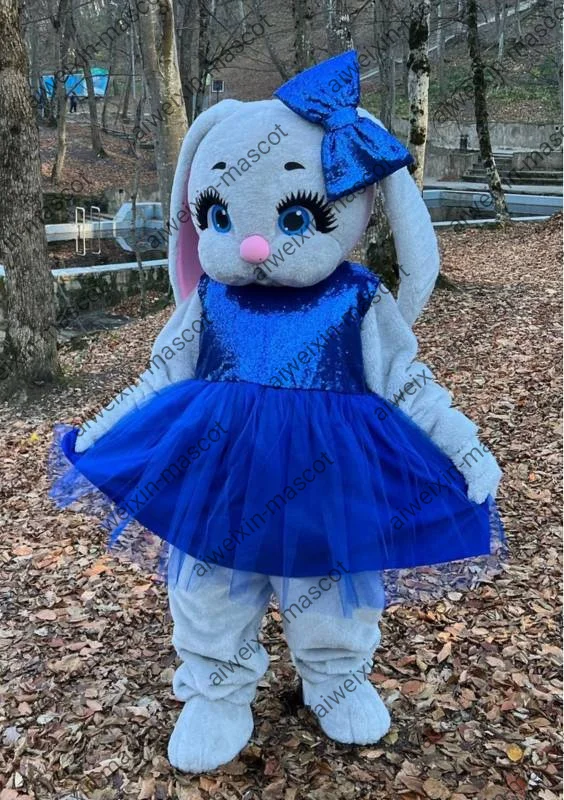 Costume de mascotte de lapin de Pâques pour adultes, robe de paupières de Noël, costume d'Halloween, garçon et fille, livraison gratuite, offre spéciale