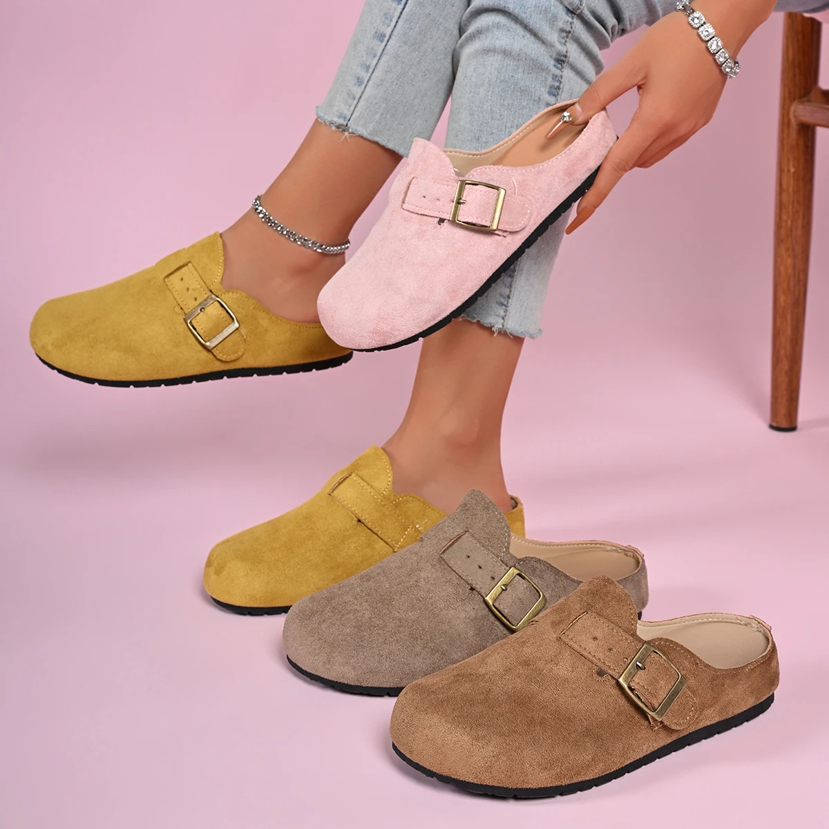 

Женские тапочки, сандалии на платформе с закрытым носком, винтажные дизайнерские легкие туфли на танкетке, женские летние модные шлепанцы, женские шлепанцы