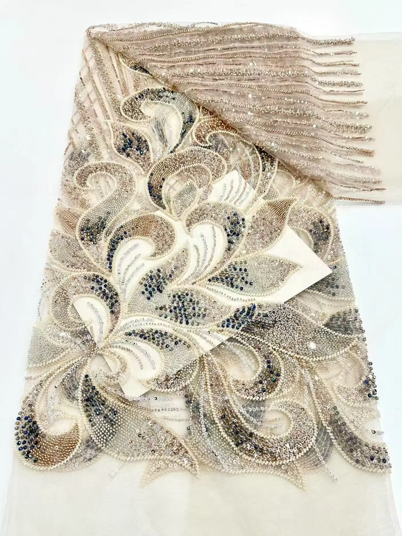 Французская высококачественная тюлевая кружевная ткань с блестками, африканские нигерийские изделия ручной работы, кружево, бисер, вышивка, шитье, сетчатое платье