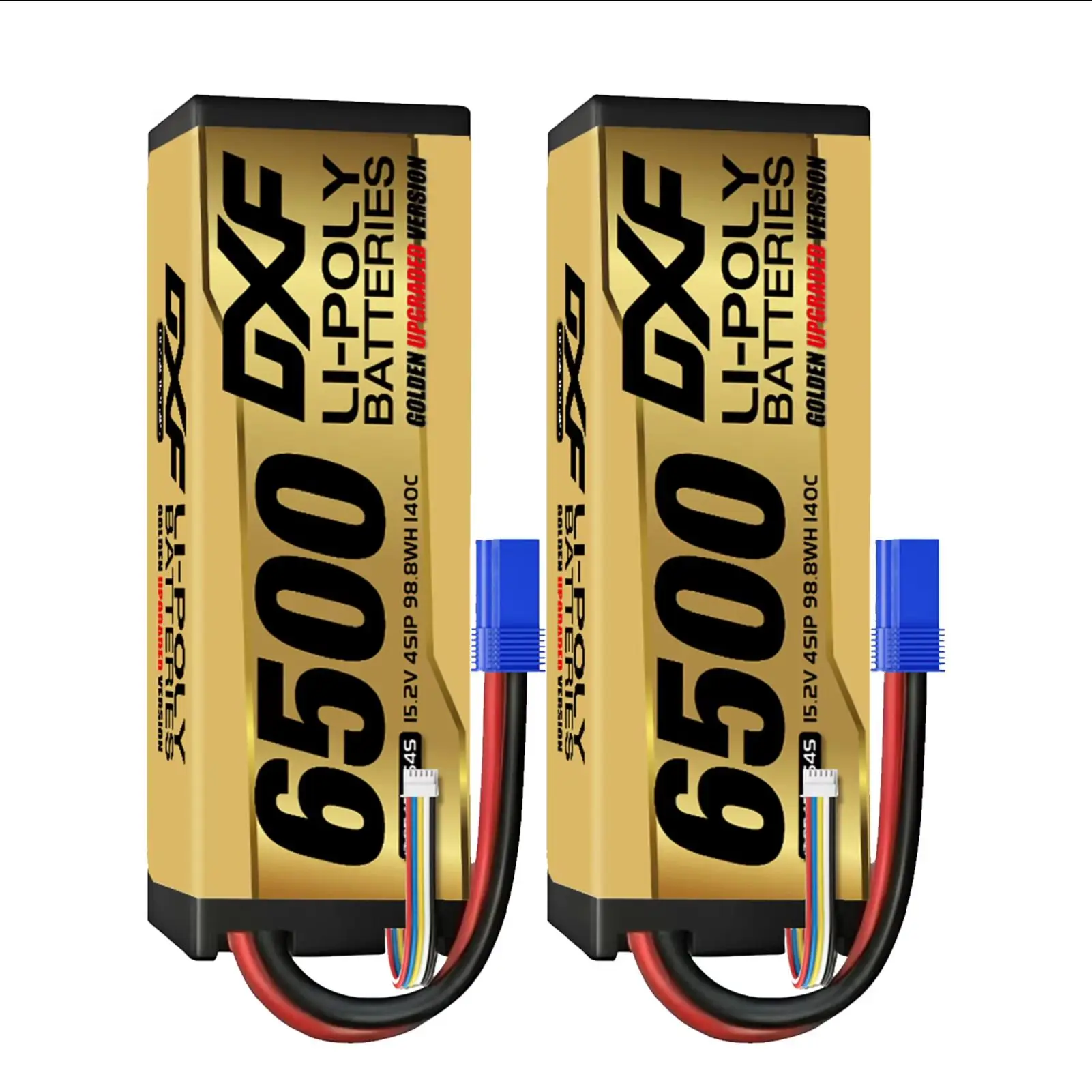 DXF 6500mAh 4S Lipo Akku 15,2V 140C EC5 Stecker Hardcase LCG für 1/8 Buggy Graphene Truggy Offroad Auto Boot LKW RACING