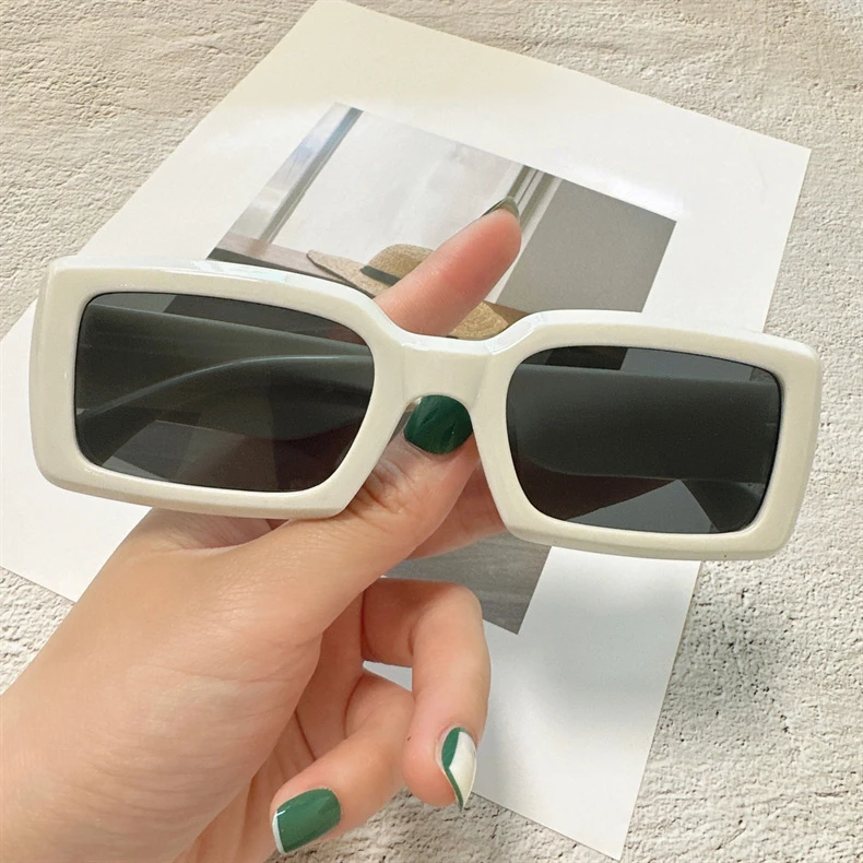 

Trend Candy Color Square Frame Sunglasses Outdoor UV400 Eye Protection Eyewear Small Shades Google Ultral Light Eyeglasses