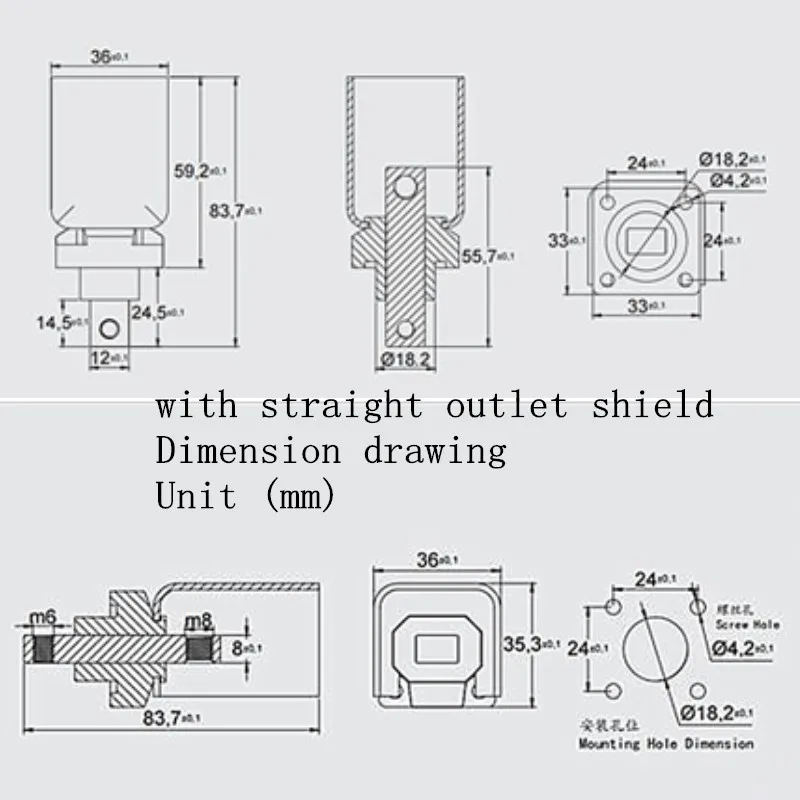 1pc 150A high power terminal Battery module connector all copper terminal with protective cover Energy storage terminal