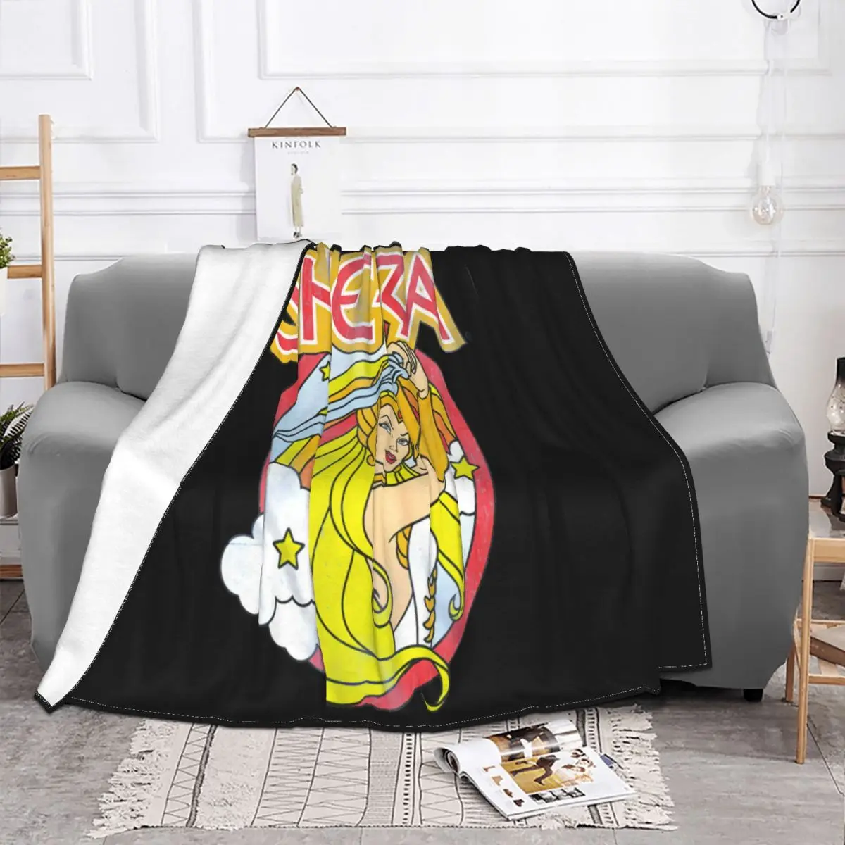 Masters Of The Universe She Ra Rainbow Sword Mens Princess Adora Eternia Personalized Chinese Style Throw Blanket