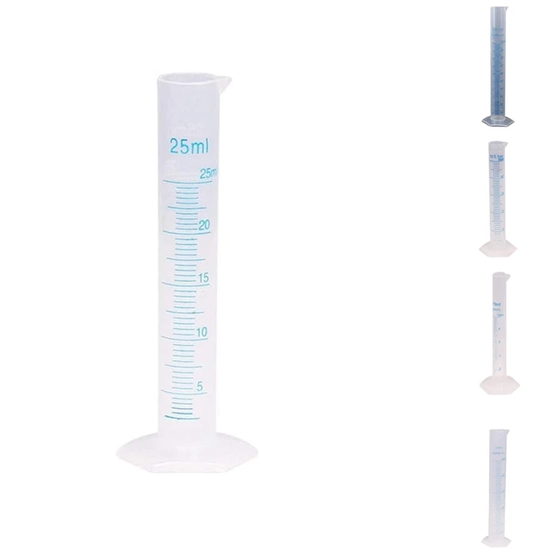 Measuring Cylinder Plastic Graduated Tube Tool For Lab