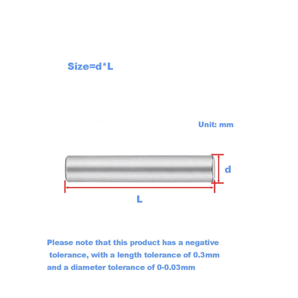

High Precision Bearing Steel Needle Roller Cylindrical Pin Positioning Pin Solid Pin Fastener M2-M12