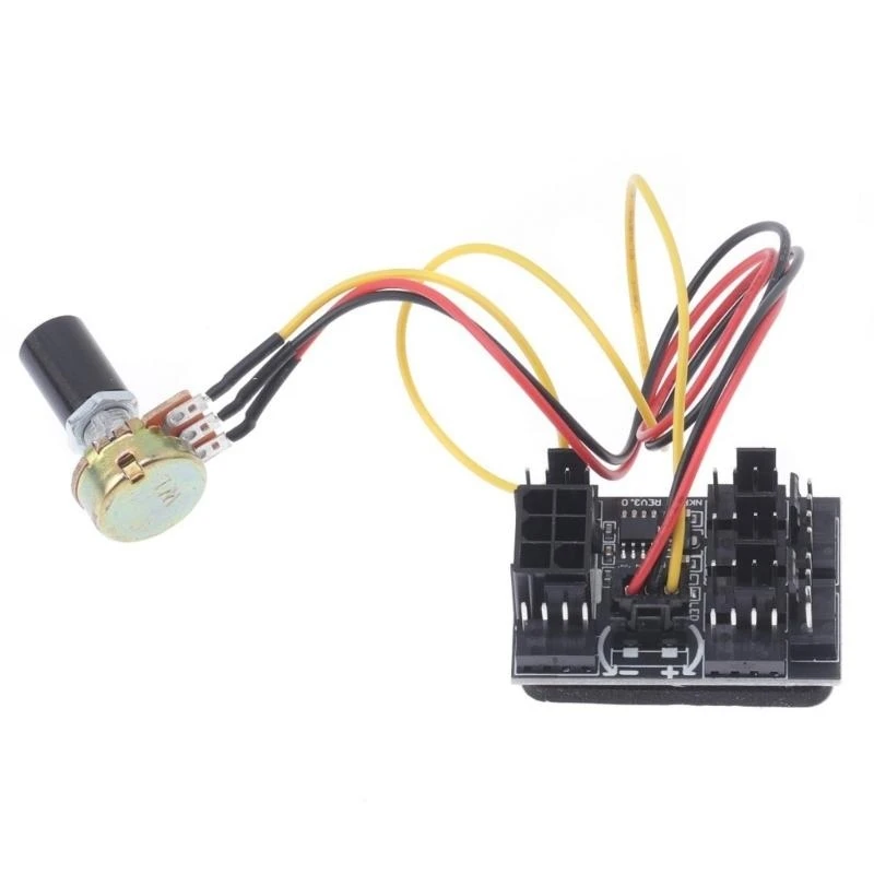 

8 Port PWM Case Cooling Fan Hub Fan Controller for Efficient Cooling with 3Pin/4Pin Fan Compatibility 6Pin Power Supply