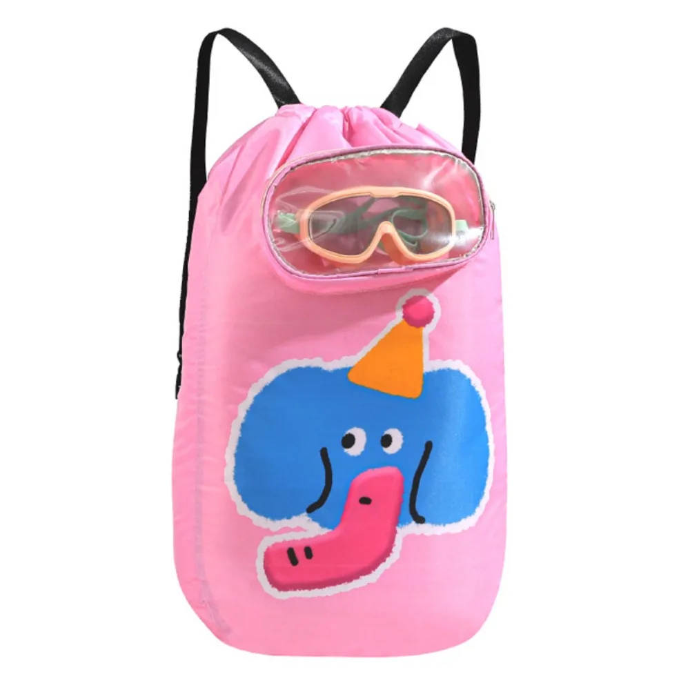 

Новая водонепроницаемая детская сумка для плавания, большая вместимость, разделительный пляжный рюкзак для спортзала, портативная сумка для хранения душа с героями мультфильмов