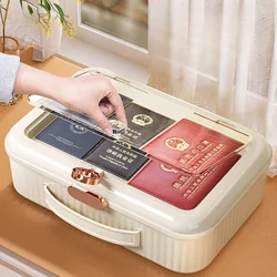 High-capacity ID Storage Box Family Certificate Real Estate Household Registration Document Special Package Sorting Box