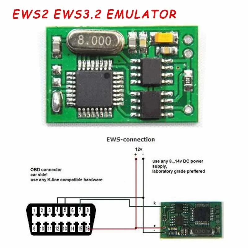 

Новый эмулятор для BMW EWS IMMO Auto EWS2 EWS3.2 для bmw E34 E36 E38 E39 E46 Авто EWS IMMO Иммобилайзер