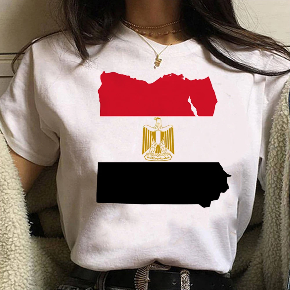 

Egypt t shirt women Japanese manga t-shirts girl graphic 2000s anime clothes