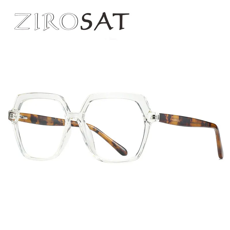 ZIROSAT 2018 New Non-magnetic tr90 Myopia Glasses Retro Square Optical Prescription Eyeglasses Frame For Men Or Women