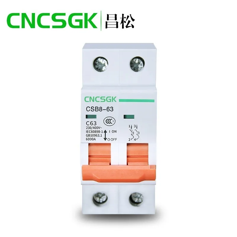 Mini disyuntor miniatura MCB Dz47 rentable de 1-4 polos 1-100 AMP