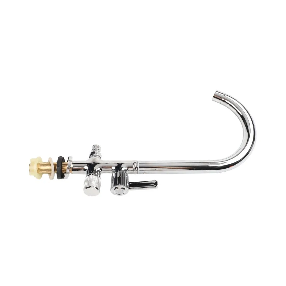 Chrome Plated Spigot Outdoor Water Faucet For Outdoor Watering Flexible Flow Direction Upgraded Construction Faucet