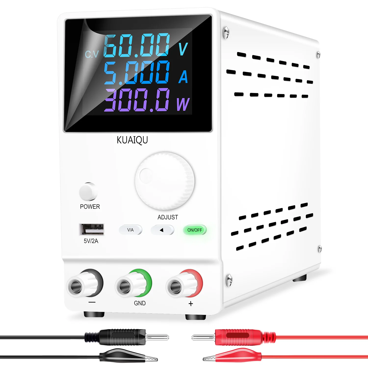 

NICE-POWER SPPS-A605D White 60V 5A LED Digital Display Mini Switching Bench Laboratory Variable Voltage Dc Power Supply