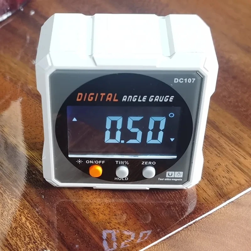 Digital Protractor Laser USB Inclinometer 360 Level Angle Finder High Precision Goniometer Magnet Tilt Measuring Tools