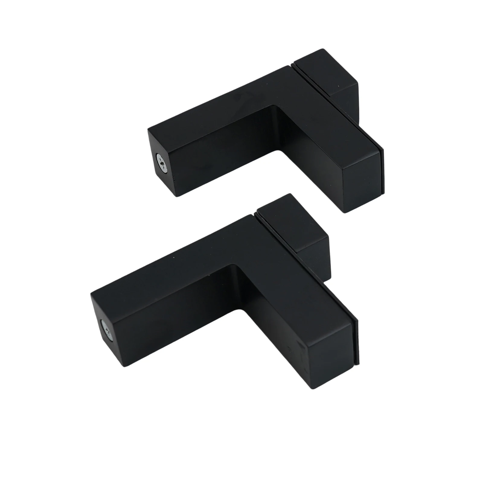 2Pcs Glass Clamp Adjustable Glass Shelf Clamp Holder Bathroom Wall Shelf Clear Corner Guards Partition Board Holder Home Improve