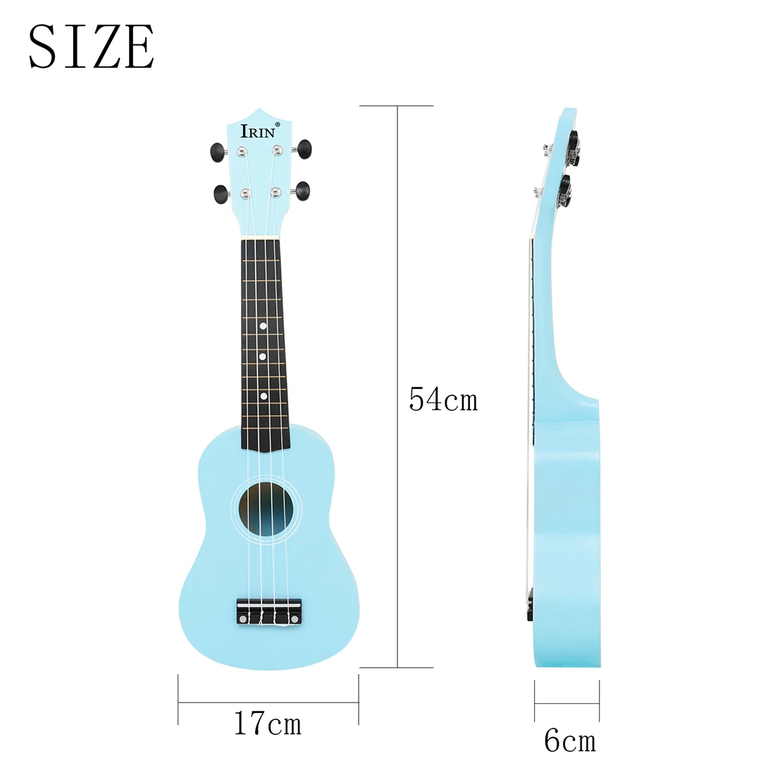 IRIN 21 pollici Ukulele 4 corde chitarra blu hawaiano Mini Guitarra tiglio Ukulele strumento a corde regali per bambini principianti