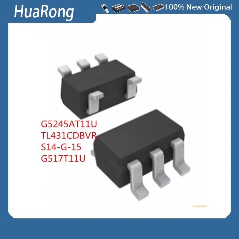 10PCS/LOT   G5245AT11U  G5245A  525A  525  TL431CDBVR  TL431  T3CG  T3C   S14-G-15  G517T11U  5AF2R  5AF21  5AF2H  5AF   SOT23-5