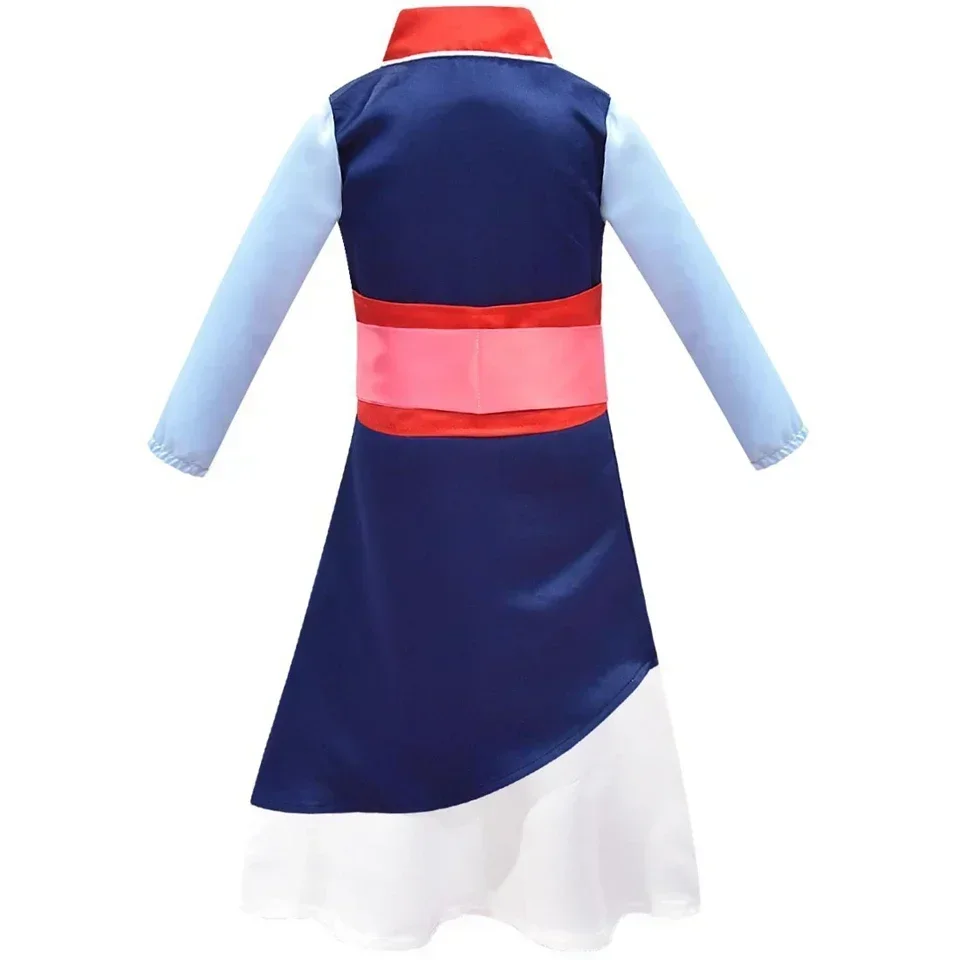 Nouveaux films d'Halloween, costume Hua Mulan pour filles, robe de Noël Mulan, vêtements traditionnels chinois Mulan, cheveux et épée Mulan