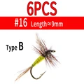 6pcs B Yellow 16