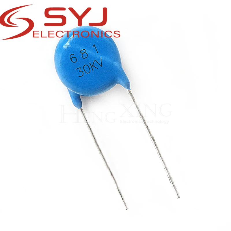 5piece 30KV681 Y5T 681 30KV 680PF 680P/30KV High Voltage Resistant Ceramic Chip Ceramic Capacitors