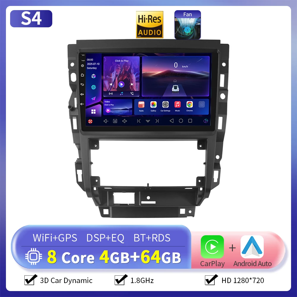 Camecho Autoradio Voor Volkswagen Golf 2004-2008/VW Bora 2004-2006 CarPlay Android Auto Multimedia Speler WIFI 4G GPS Stereo