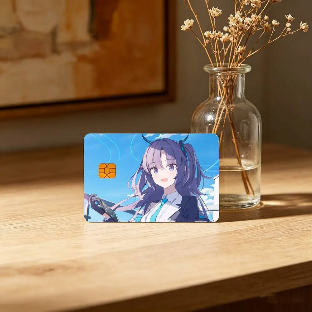 Hayase Yuuka Blue Archive Sticker Film Tape Skin for Credit Card Debit Card Waterproof Stickers