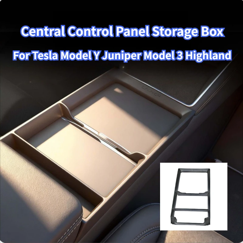 Panel centralny Tesla Model 3 Highland Model Y Juniper 2025, schowek, ramka panelu, etui na okulary, akcesoria…