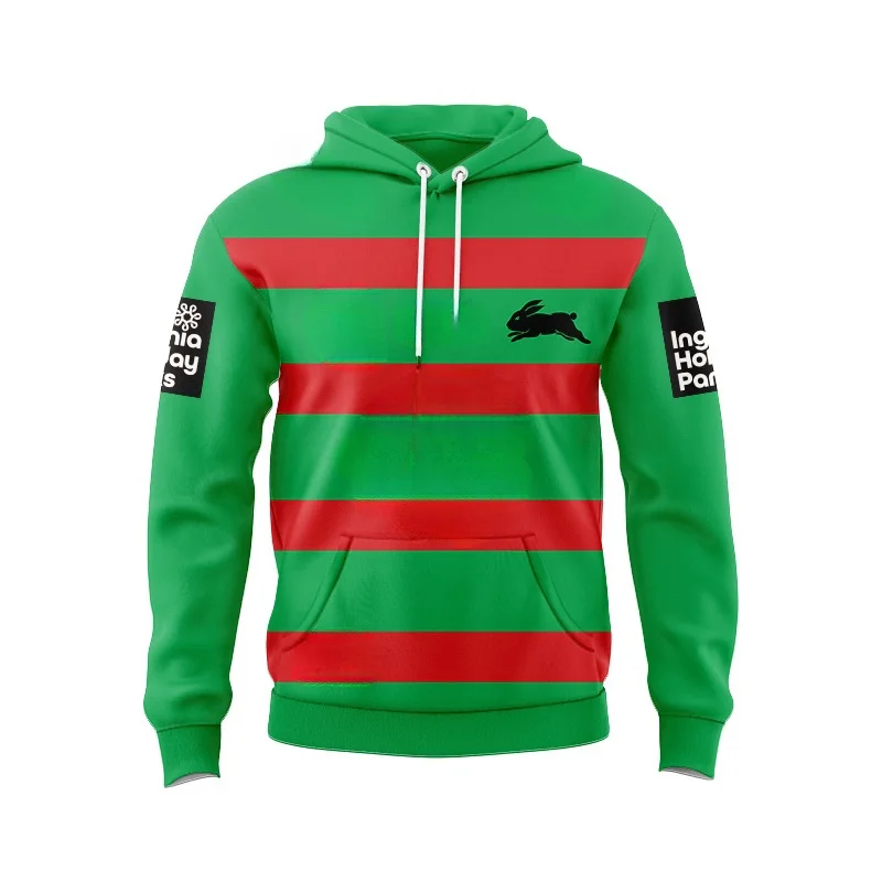 

HOODIE South Sydney Rabbitohs 2024 home jersey for men(Custom name and number )