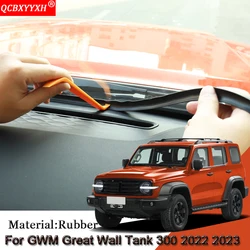 1pcs Fit For GWM Great Wall Tank 300 2022 2023 Rubber Anti-Noise Soundproof Dustproof Car Dashboard Windshield Sealing Strip