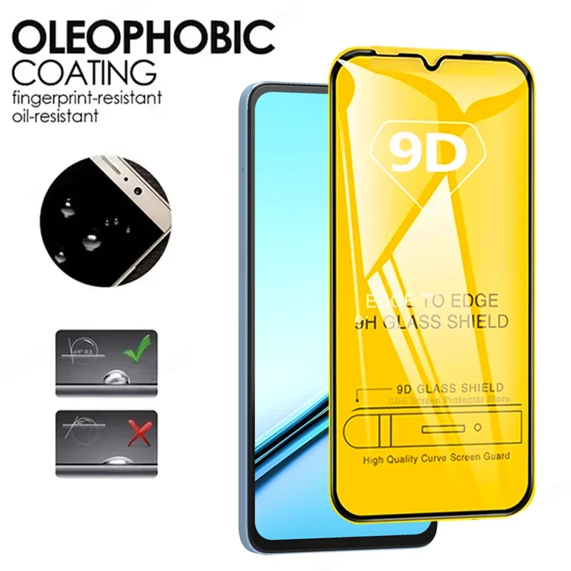 4 قطعة 9D غطاء كامل الزجاج المقسى ل Realme ملاحظة 50 GT NEO 5 SE 3T 2T حامي الشاشة ل Realme 12 11 10 9 Pro C67 C63 الزجاج