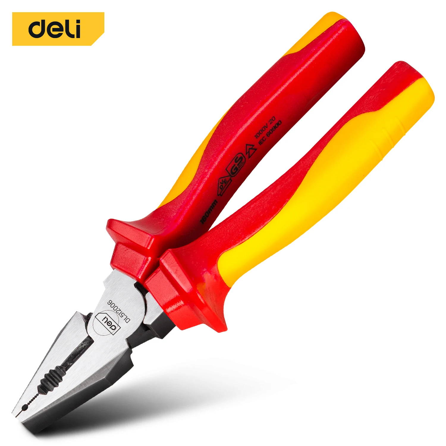 

Deli 6" Insulated Combination Pliers Electrician Multifunction Pliers Hardware Tools Universal Wire Cutters Hand Tools