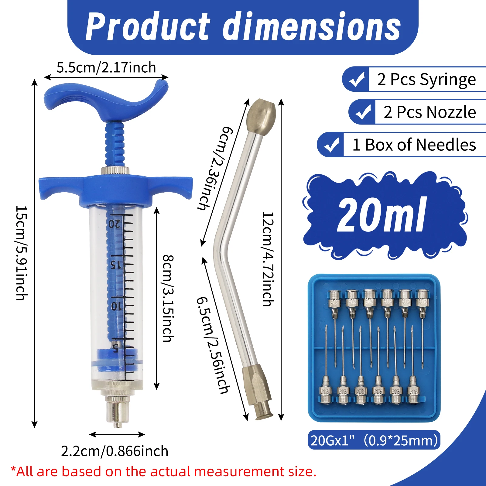 2Pcs 10/20/50ml Veterinary Too - đánh giá và giá Veterinary Syringe Gun