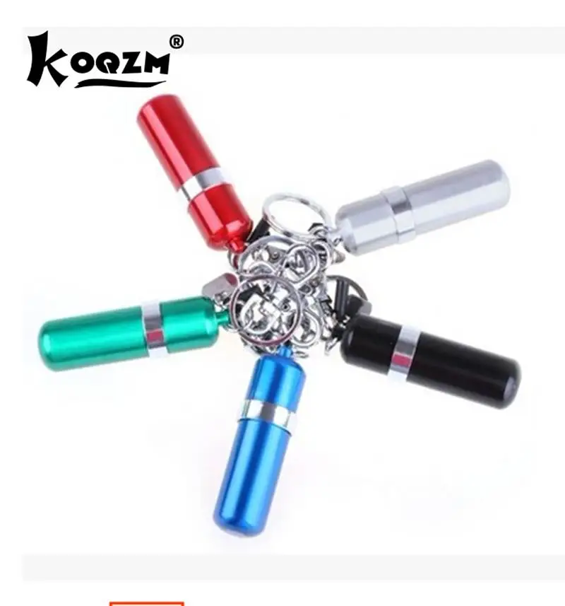 1 PC Durable Portable Stainless Steel Alcohol Burner Lamp With Keychain Keyring