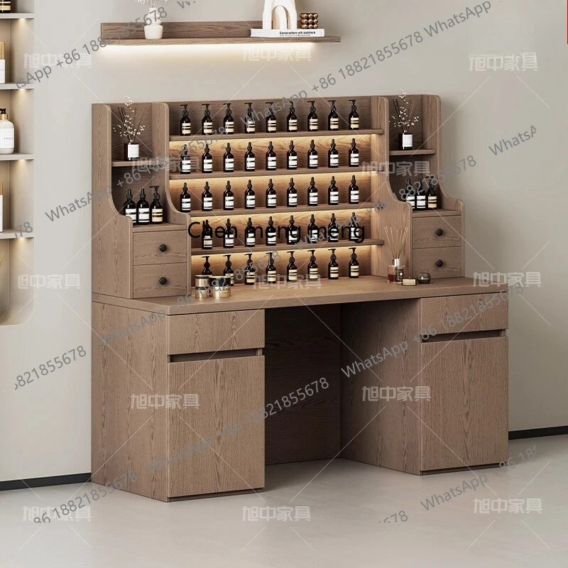 

Beauty Salon Display Table Zhongdao Cabinet Skin Care Product Display Cabinet Display Stand