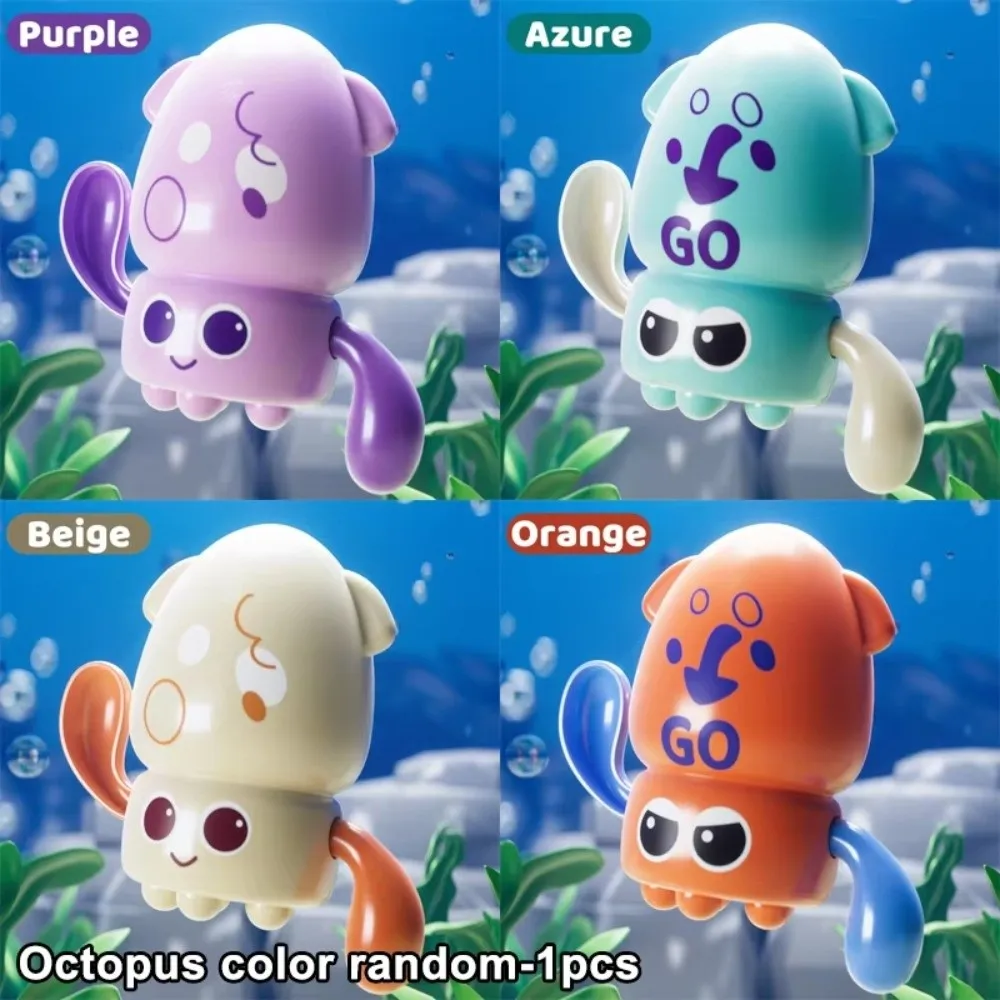 Développement sensoriel jouets de bain à vent facile jeu d'eau jouet de calmar jouet de poulpe piscine jouets flottants temps de bain