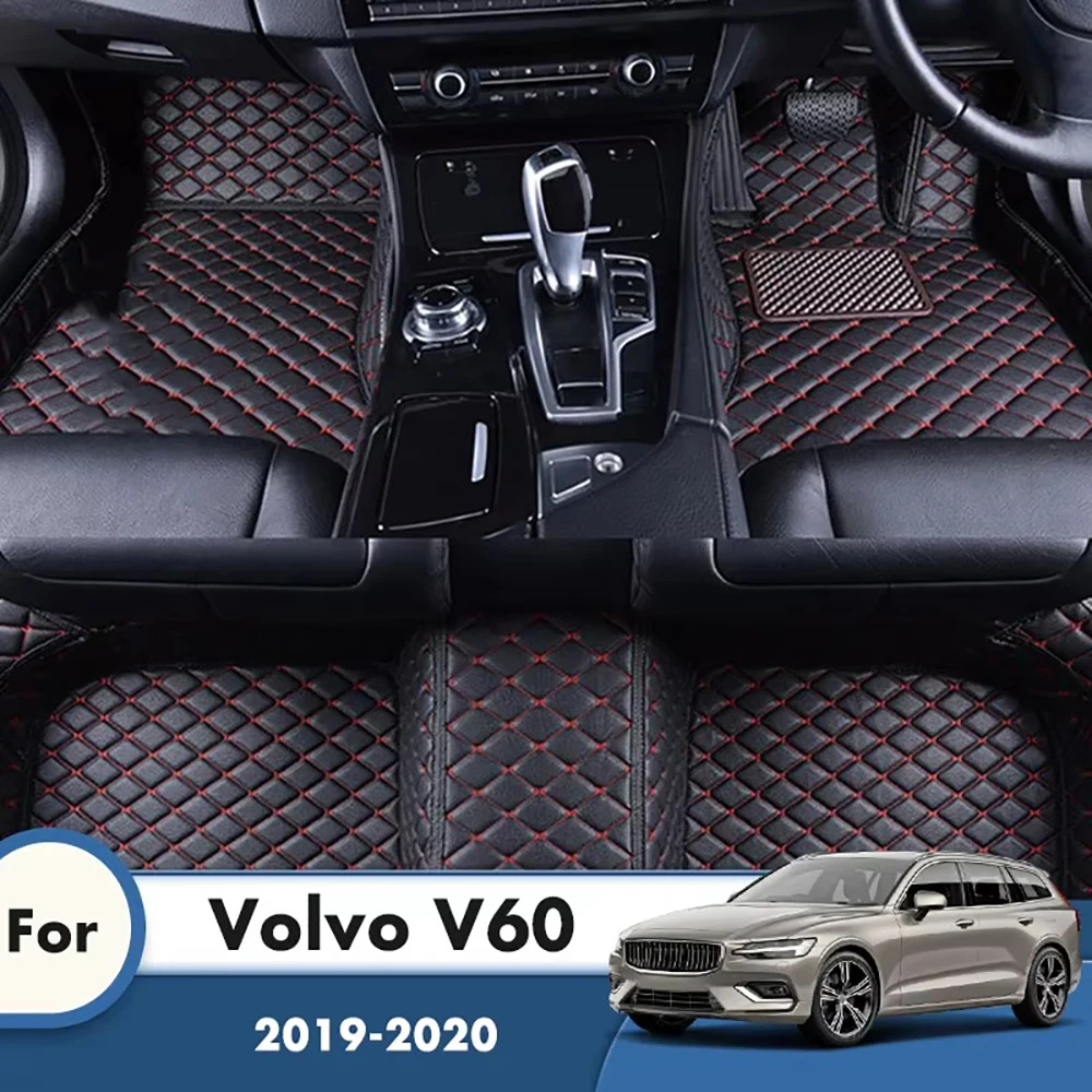 

Автомобильные коврики на заказ, коврики для Volvo V60 2024 2023 2022 2021 2020 2019, водонепроницаемые пользовательские подкладки для ног, автоаксессуары, запчасти