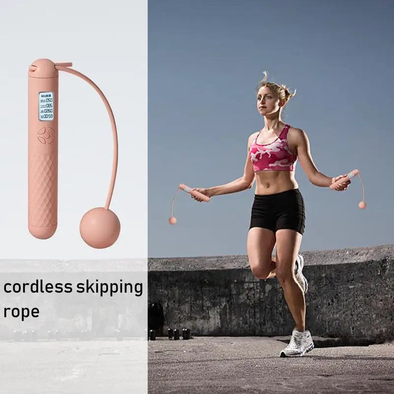 

Wireless Jump Rope Skipping Rope With Counter For Fitness Exercise Non-Slip Adjustable Digital Jumprope For Exercise Accessories
