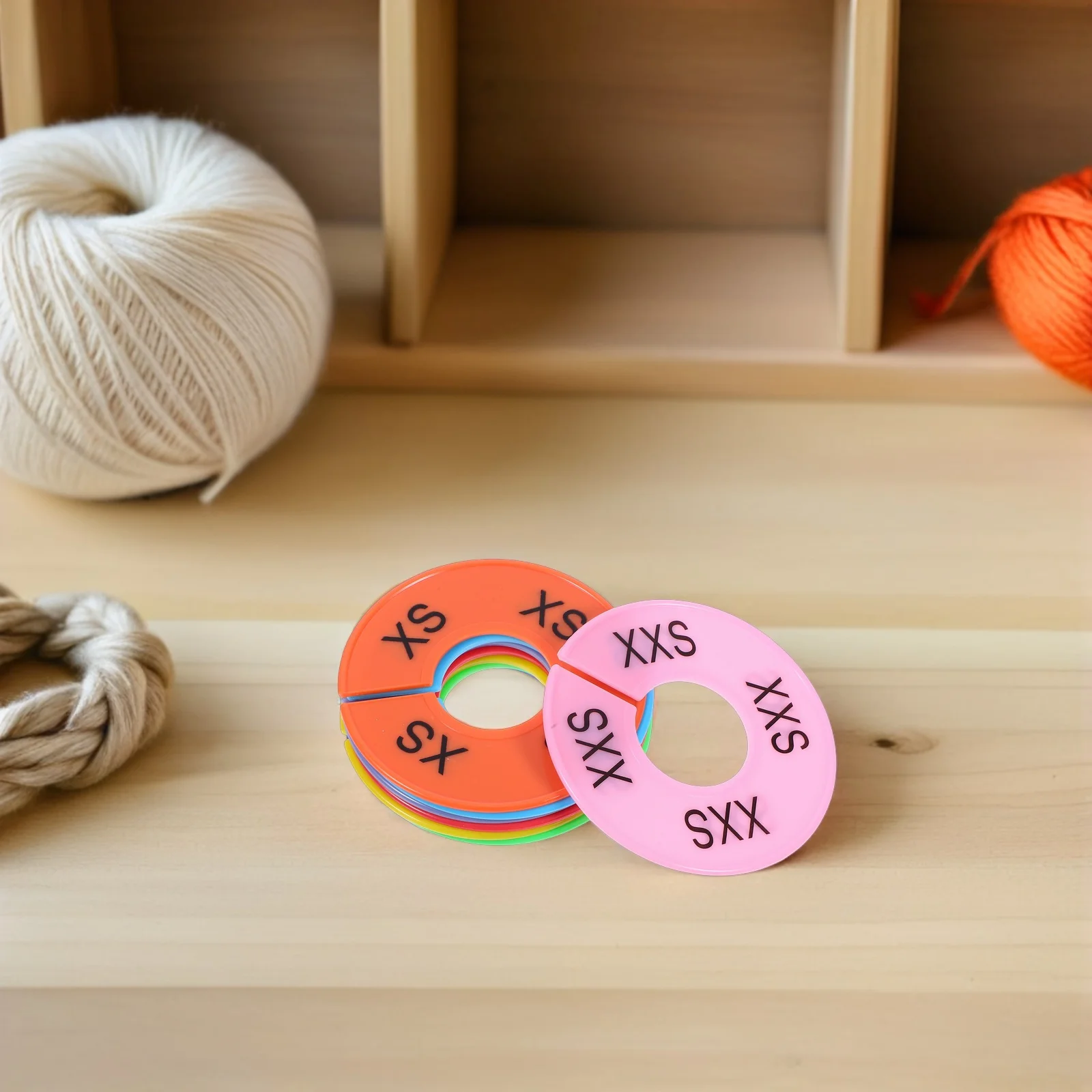 Closet Organisatoren 24 Stuks Plastic Kledingstuk Maat Verdelers Ronde Hangers Voor Kledingrekken Thuis Garderobe Opslag Oplossingen XXS-XXXL