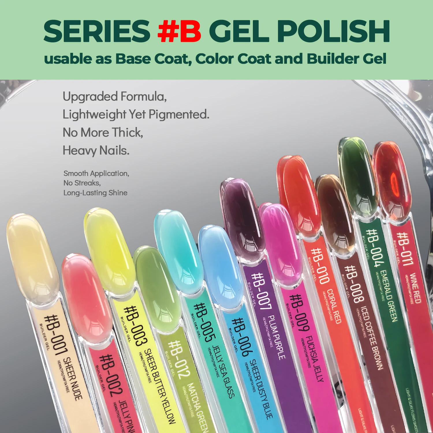 Nailpop Nagellack Gel Polish Builder All-in-One 20 Farben Sommer Trendiges Nagelgel Nagelstudio-Kunst Einfache DIY-Nagel-Maniküre 1 Stück – Detail 3