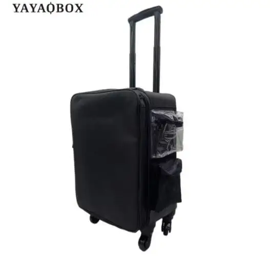 

Professional Makeup Train Case Makeup Artist Travel Organizer Suitcase Travel Rolling Makeup Suitcase Cosmetic Rolling Case