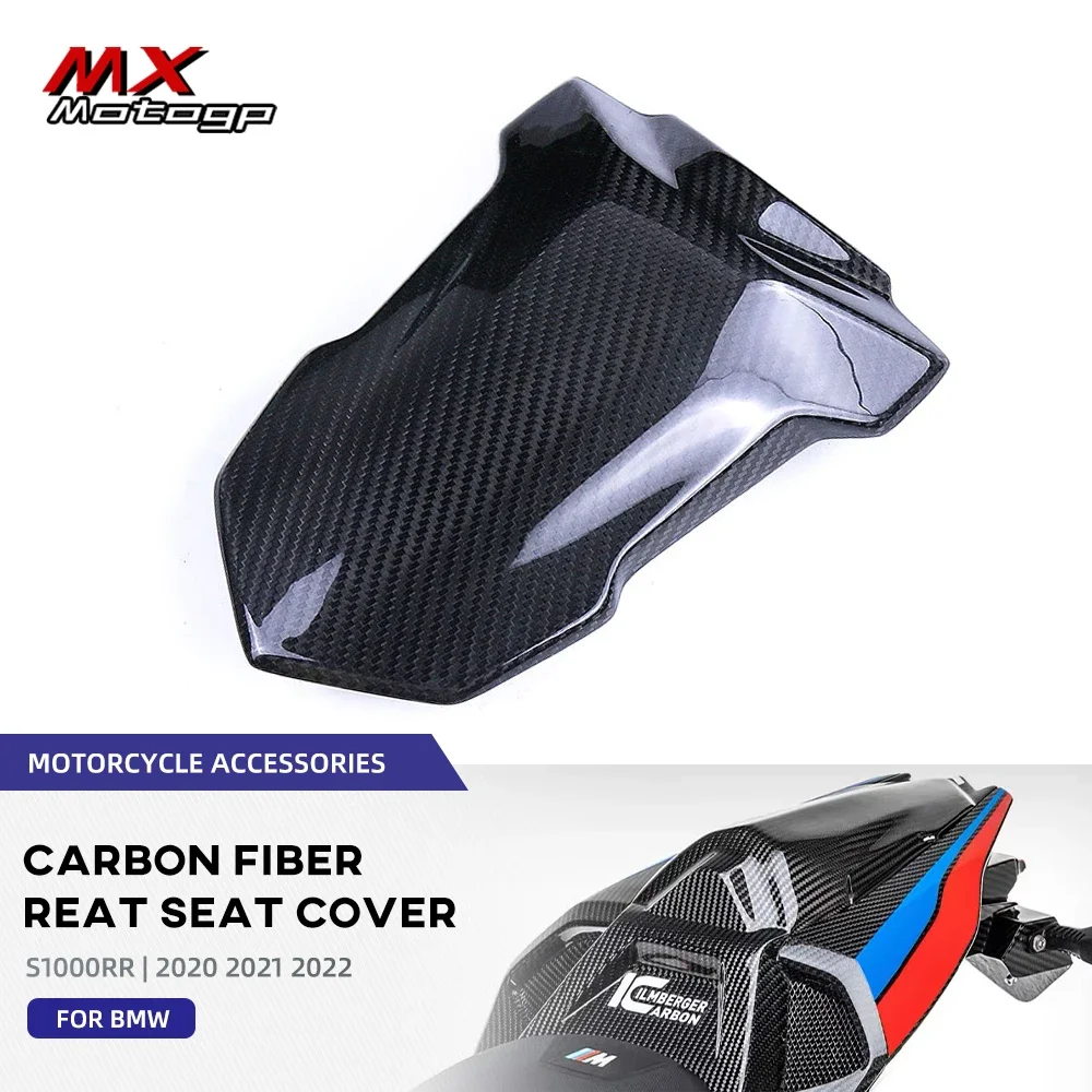 

For BMW S1000RR M1000RR S1000 RR 2019-2022 Carbon Fiber Rear Passenger Seat Upper Cover Tail Hump Cap Cowling Motorcycle Fairing