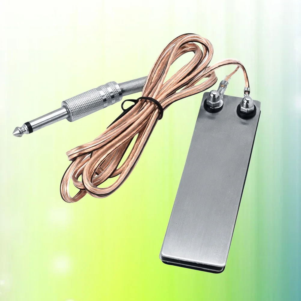 

Compact Foot Pedal Switch for Tattoo Machine Stainless Steel Build Portable Power Supply with Non-Slip Dual Machine