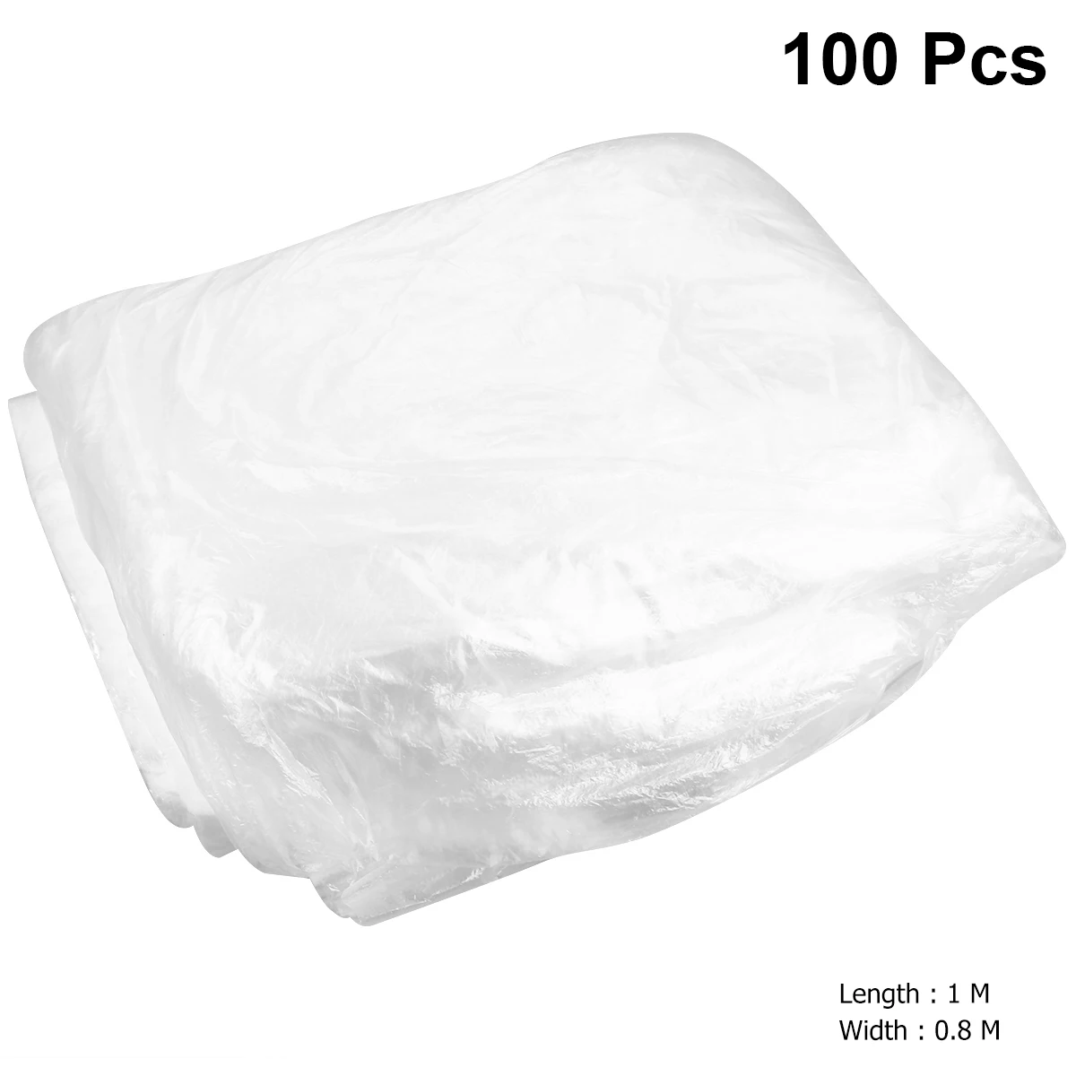 

100pcs Car Disposable Seat Plastic Seat Cover Seat Cushion Cover Car Interior Supplies (Transparent)