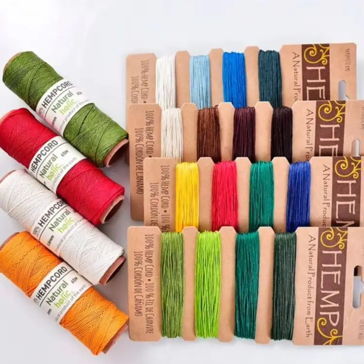 

Полированный конопляный шнур 0,6 мм, 65 метров, натуральный шпагат, веревка для браслетов ручной работы, брелки, аксессуары для рукоделия.