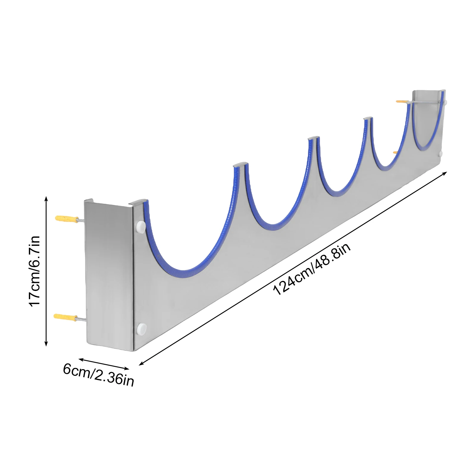 شماعة قبعة صلبة للجدار مع شريط مطاطي، رف معلق لوضع القبعة الصلبة لورشة مكتب موقع البناء