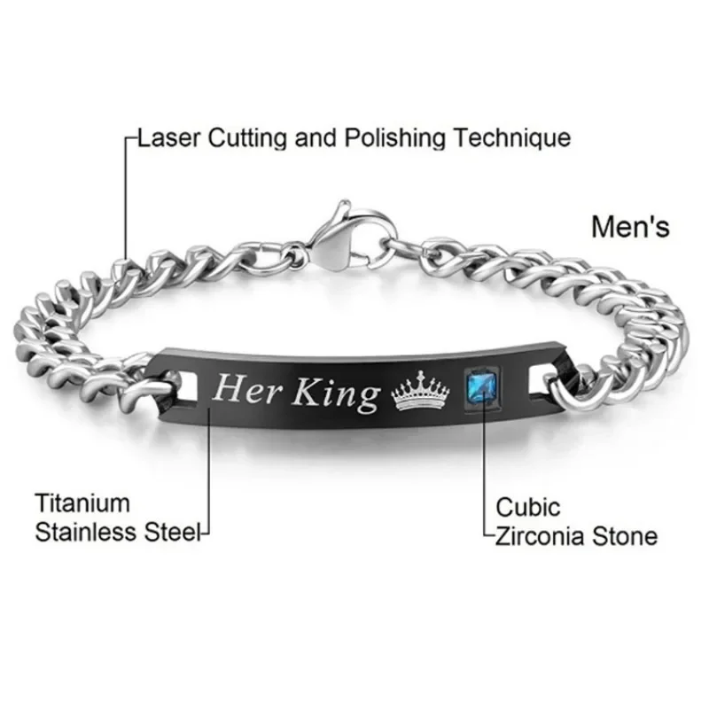 2pcs Fashion Couple Bracelets \