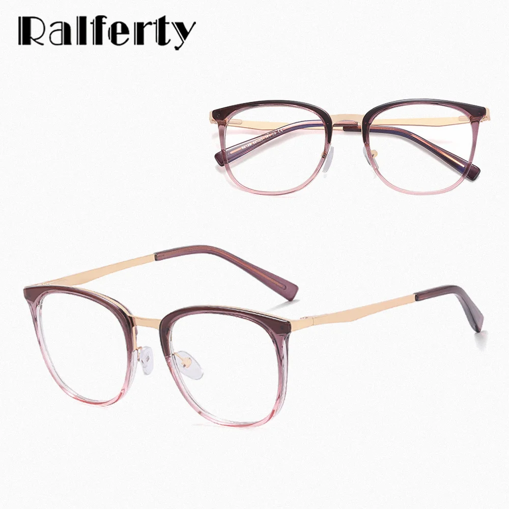 Ralferty Fashion Glasses Frame Women Clear Eyeglasses Frames For Optic Myopia Prescription Glasses 0 Diopter oculos de grau