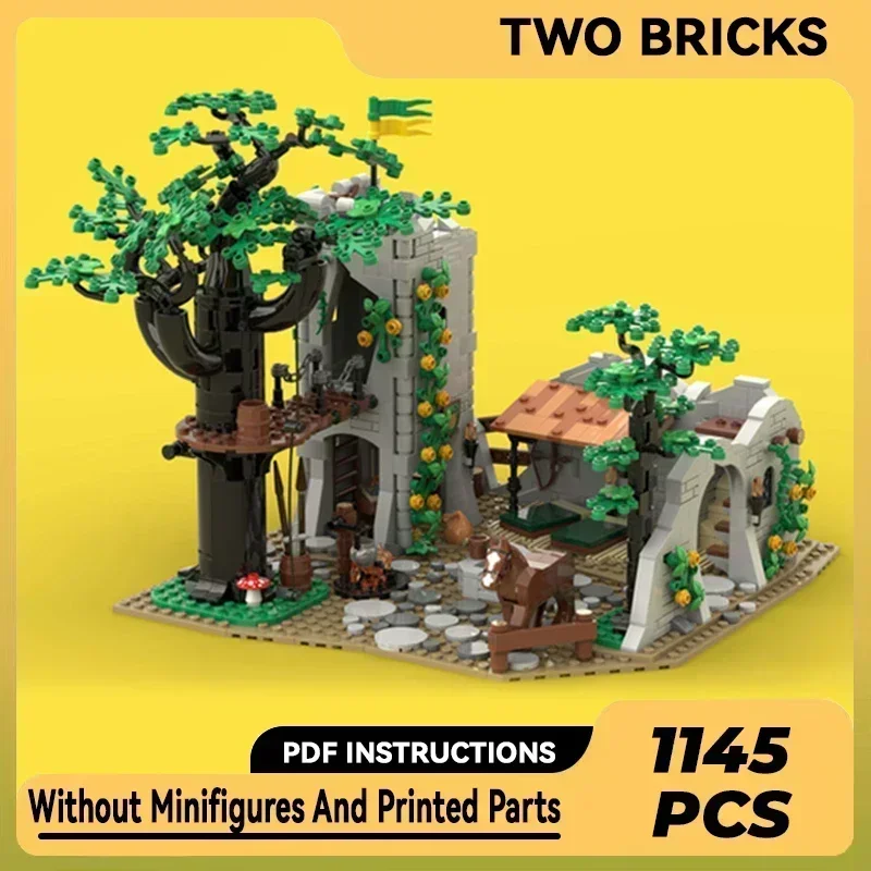 Middeleeuws Fort Model Moc Bouwstenen Bos Heren Kamp Technologie Modulaire Blokken Geschenken Speelgoed DIY Sets AssemblyChristmas