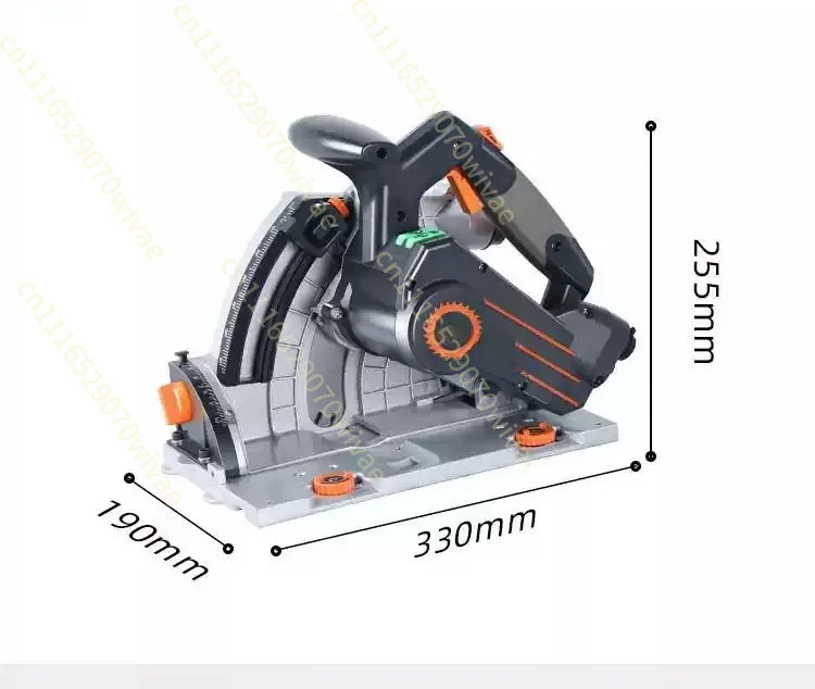 Circular Saw Rail Guide 2000W SJ-60 Brushless Rail Saw and 2 Aluminum Alloy 1.4m Woodworking Rail
